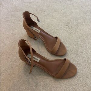 Steve Madden camel-colored heels